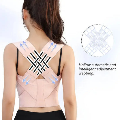 Posture Corrector for Women and Men, Adjustable Shoulder Posture Brace, Back Straightener Posture, Used for Middle Upper Spine