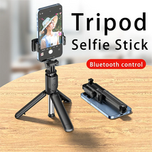 Load image into Gallery viewer, Bluetooth Wireless Selfie Stick Mini Tripod Extendable Monopod Remote Shutter For iPhone Samsung Xiaomi Phone Holder
