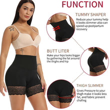 Load image into Gallery viewer, Seamless Control Panty Women Shaperwear Tummy Control Body Shaper Waist Trainer Thigh Slimmer Lace Shorts Anti Chafing Underwear
