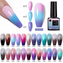 Load image into Gallery viewer, 7.5ml 10/15pcs Thermal Gel Nail Polish Set Temperature Color Changing Semi Permanent Soak Off UV LED Manicure Kit
