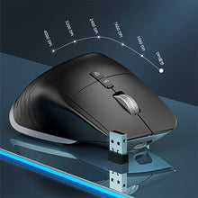 Load image into Gallery viewer, Multi-Device Wireless Mouse Bluetooth 5.0 &amp; 3.0 Mouse 2.4G Wireless Portable Optical Mouse Ergonomic Right Hand
