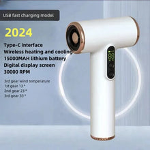 Load image into Gallery viewer, Hot Selling Wireless Hair Dryer 30000 Rpm High-Speed Dry Cold Warm Wind
