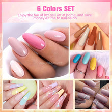 Load image into Gallery viewer, 3/6PCS Gel Nail Polish Set Macaroon Color Gel Semi Permanent UV Led Varnish Nail Art Design Soak Off Nail Gel Set
