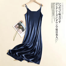 Load image into Gallery viewer, Summer Chic Elegant Dresses For Women Adjustable Strap Satin  Long Birthday Party Dresses
