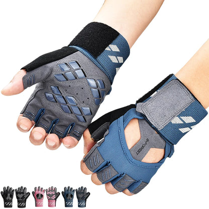 Fingerless Gym Gloves Training Fitness Gloves Gel Body Building Workout Sports Weight Lifting Glove for Men Women