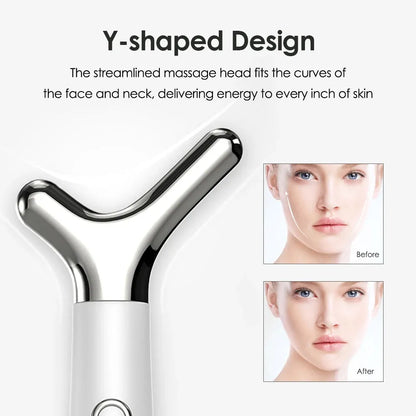 Y-shaped Facial Lifting Device Anti Aging Face Slimming Massager High-frequency Vibration Neck Beauty Lift Double Chin Remover - Shop & Buy