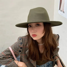 Load image into Gallery viewer, Hat Women Hat Luxury Hats for Men Women Fashion Formal Wedding Decorate Camel Panama Cap
