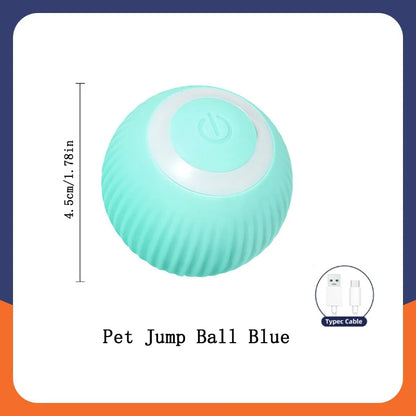 Smart Dog-Cat Toy Ball Electronic Interactive Pet Toy Moving Ball USB Automatic Moving Bouncing for Puppy Birthday Gift Cat Products