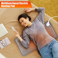 Load image into Gallery viewer, 110V-240V Electric Heating Pad for Abdomen Waist Back Pain Relief 3 Timer 10 Heat Levels
