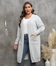 Load image into Gallery viewer, Winter Long Plus Size Sweater Cardigan Women Pocket Large Cardigans Ladies Casual Loose Oversized
