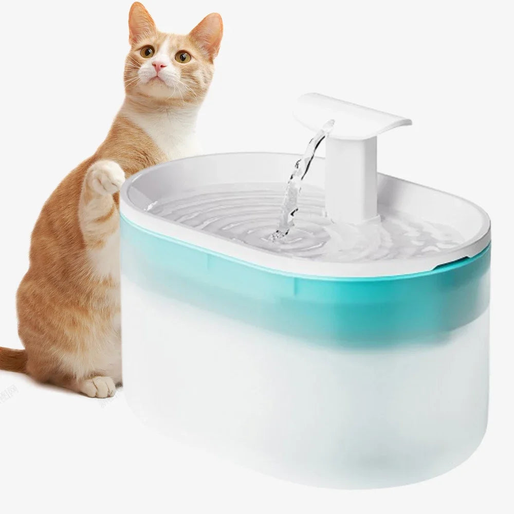 2.1L Automatic Cat Water Fountain, Ultra Quiet Pet water dispenser for Cats dogs,Two Flow Modes Drinking Fountain Cat Accessories