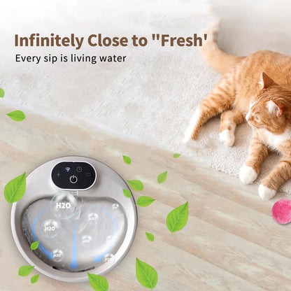 4L Wireless Cat Water Fountain with Sensor Automatic Drinking fountain for cat dog Pet Water Dispenser Cat accessories