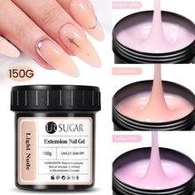 Load image into Gallery viewer, 150g Nude Clear Extension Nail Gel Polish Nails Finger Form Camouflage Hard Gel Fast Extension Acrylic Nail Manicure
