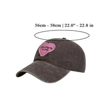 Load image into Gallery viewer, Vintag Washed Cotton Baseball Cap  Pink Love Heart Letter Parent Kids Sun Hats For Boy Girl Spring Summer Snapback Baby Hat
