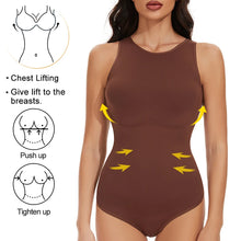 Load image into Gallery viewer, Women&#39;s Bodysuits Sexy Sleeveless Scoop Neck Shapewear Thong Waist Trainer Tanks Tops Corset Slimming Tummy Control Body Shaper
