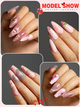 Load image into Gallery viewer, 6/PCS Pastel Pink Glitter Pink Set Spring Summer Gel Polish Soak off for Summer DIY Salon Home Manicure 10ML
