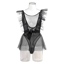 Load image into Gallery viewer, Summer New Fashion Sexy Mesh Bodysuit Poncho Gloves Three Piece Set
