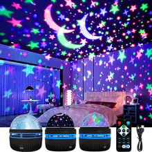 Load image into Gallery viewer, Water Ocean Wave Starry Projector Led Night Light USB Galaxy Creative Romantic Decoration for Home
