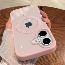 Load image into Gallery viewer, New Senior 16 Pink Magsafe Magnetic Phone Case for iPhone 16 15 14  Pro Max Plus Matte Frame Clear Antiskid Hard Cover
