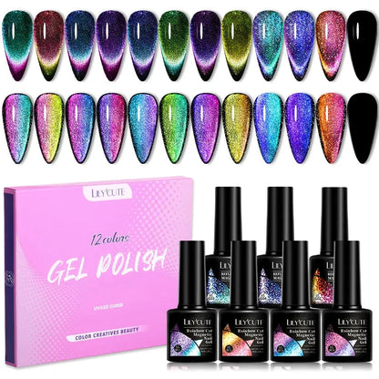 12PCs 7ml Spring Macaron Nail Gel Polish Set Semi Permanent UV Gel For Manicure Soak Off Gel Nail Polish Kit Varnishes - Shop & Buy