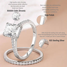 Load image into Gallery viewer, Prata 925 Silver Wedding Rings Set for Women Anillos White 7*9MM Radiant Cut CZ Diamond Ring Luxury Engagement Jewelry
