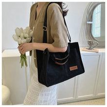 Load image into Gallery viewer, Tote Bag Women&#39;s Large Capacity New Fashion Canvas Shoulder Bag Casual Everything Hand Crossbody
