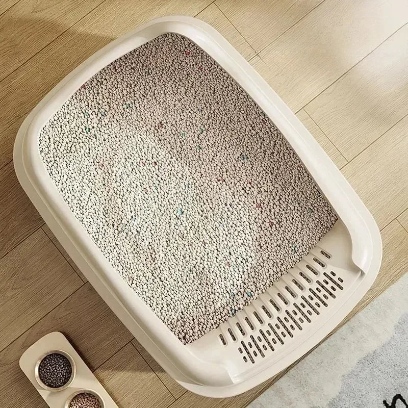 Cat Litter Box Small Size Pet Sandbox for Kitty Anti-Splash Cats Toilet