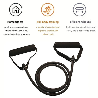 Resistance Bands Strength Training Equipment Fitness Strap Exercise Band With Handle Exercise At Home For Men and Women Expander