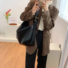 Load image into Gallery viewer, Vintage Pillow Design PU Leather Boston Handbag For Women Casual Large Capacity Shoulder Crossbody Bags
