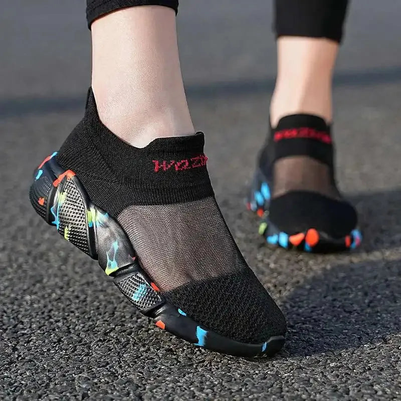 Women's Sports Sneaker Breathable Mesh Sock Shoes Casual Sneakers - Shop & Buy