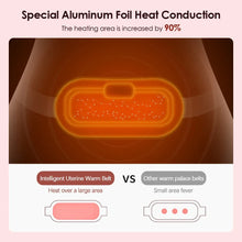 Load image into Gallery viewer, Menstrual Heating Pad Smart Warm Palace Belt Relief Waist Pain Cramps Vibrating Abdominal Massager
