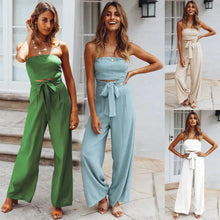 Load image into Gallery viewer, Sexy Outfits For Woman Jumpsuit Fashion Solid Sleeveless Sling Elegant Jumpsuit
