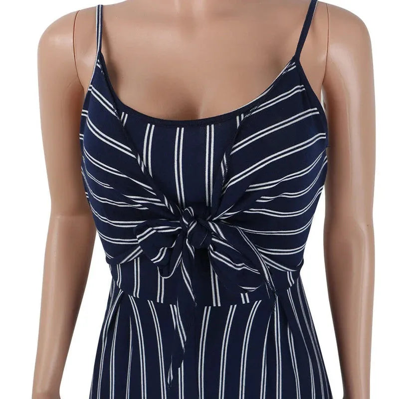 Women's Clubwear Romper Striped Jumpsuit Women Sexy Bodycon Backless Party Clubwear - Shop & Buy