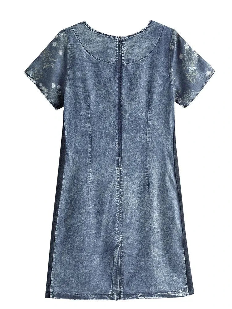 Women's Plus Size Denim Dress Autumn Chic Elegant Dresses For Chubby Women Woven Cotton  Dress - Shop & Buy