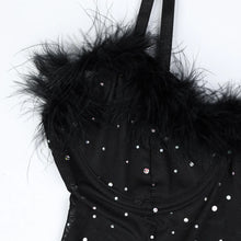 Load image into Gallery viewer, Night Dress Glitter Onlyfans Dresses Split Mini Clothes For Sex Black Sleepwear Fantasy Clothing
