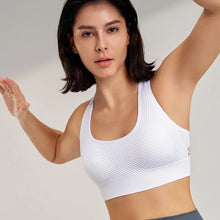 Load image into Gallery viewer, Women Shockproof Gathered Breathable Sports Underwear Running Workout Beauty Back Yoga Bra
