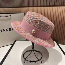 Load image into Gallery viewer, NEW Autumn Winter Women Hats Tweed Flat Fedoras
