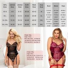 Load image into Gallery viewer, Woman Top Leotard Sexy Back Cross Strap Bodysuits 5XL Garter Teddy Belt Underwired Rompers
