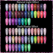 Load image into Gallery viewer, 10PCS Reflective Series Nail Gel Polish Set Fluorescent Luminous Semi Permanent UV Led Gel Manicure Nail Art Varnish
