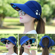 Load image into Gallery viewer, Golf Sun Caps Women UV Protection Wide Brim Beach Sun Hats Visor Hats for Women
