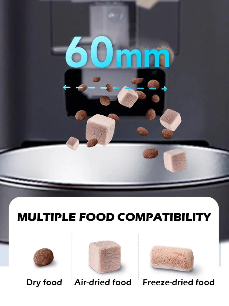 Automatic Dog Feeders with Camera 1080P HD 5G WiFi Pet Feeder Tuya APP Control Automatic Cat Dog Food Dispenser Furpipi