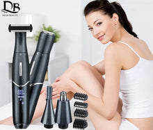 Load image into Gallery viewer, 4 in 1 Electric Hair Remover Rechargeable Man Shaver Nose Hair Trimmer Eyebrow Shaper
