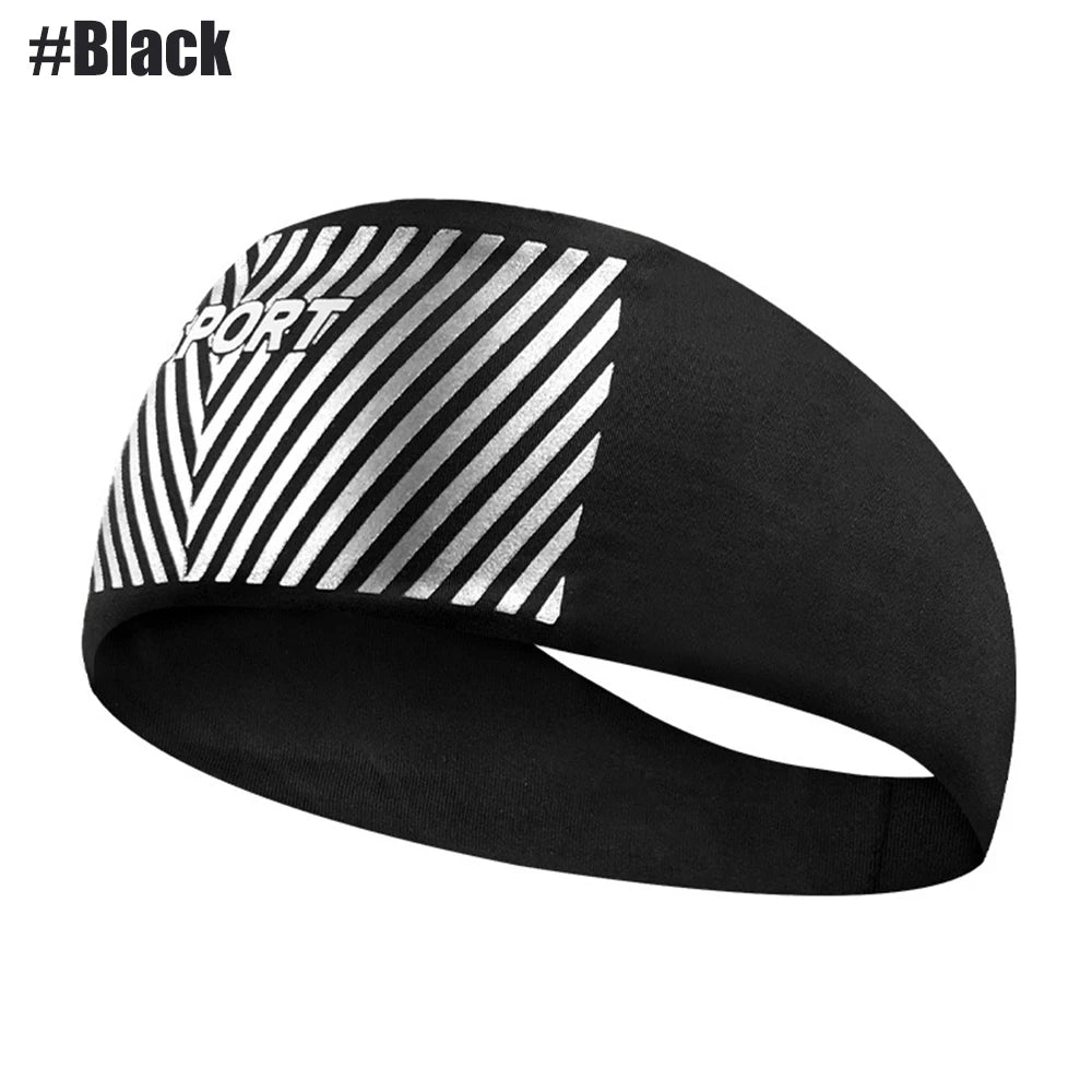 Absorbent Cycling Sport Sweat Headband Sweatband for Men and Women Yoga Hair Head Sweat Bands Sport Safety Sweatband Gym Outdoor