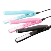 Load image into Gallery viewer, Portable 2 in 1 Curling Iron Ceramic Curling Iron and Straightener Mini Iron Straightener Plate Clip Hair Styling Tools
