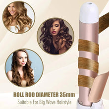 Load image into Gallery viewer, 1.1/1.25inch Rotating Curling Iron Curling Wand Automatic Hair Curler 30s Instant Heat Auto Hair Waver
