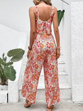 Load image into Gallery viewer, Elegant Long Jumpsuit Women Sexy Backless Wide Leg Jumpsuits Casual Sleeveless Floral Rompers
