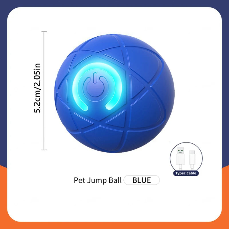 Smart Dog-Cat Toy Ball Electronic Interactive Pet Toy Moving Ball USB Automatic Moving Bouncing for Puppy Birthday Gift Cat Products