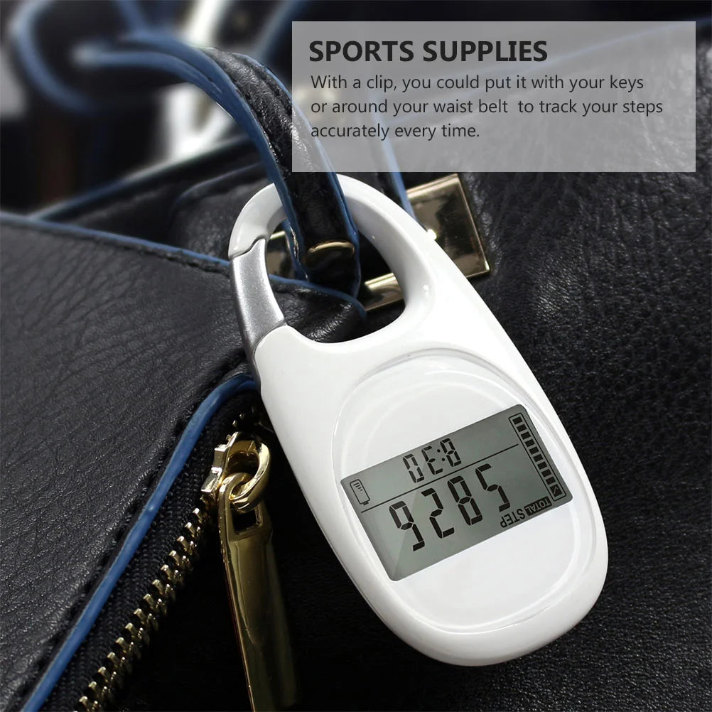 Pedometer Key Chain Activity Record Steps Sports Accessories Clock Running Adults Devices Mountain Climbing Counter Pedometers