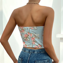 Load image into Gallery viewer, Shoulder Y2K Crop Tops,Printed Sleeveless Vest Woman,Sexy Backless Slim Strapless
