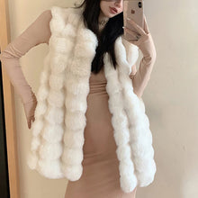 Load image into Gallery viewer, Sleeveless Faux Fur Jacket Women Coat Elegant Waistcoat Thicken Warm Casual Coat
